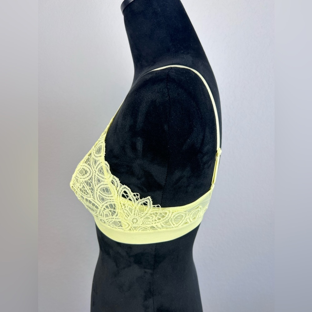 Thirdlove Wireless Boho Lace Triangle Bralette In… - image 3